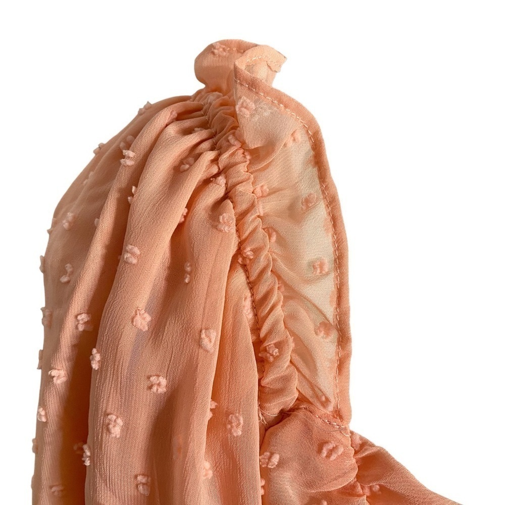 Curvy Girl by Ashley Stewart Orange Ruched Crop Top - Picture 4 of 13